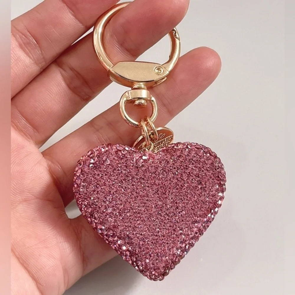 Pink bling‎ bling rhinestones key chain